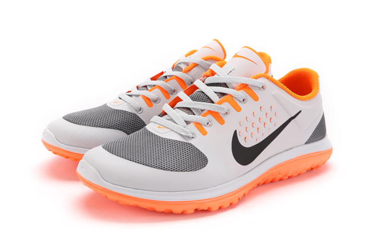 Nike FS Lite Run chaussures de course libre blanc noir orange (1)